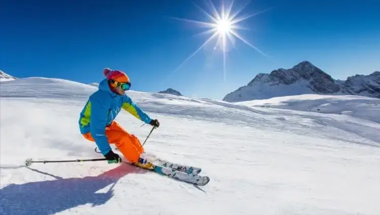 Zonnebrandcrème voor op wintersport