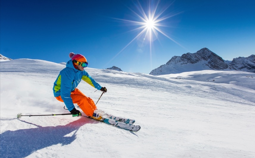 Zonnebrandcrème voor op wintersport